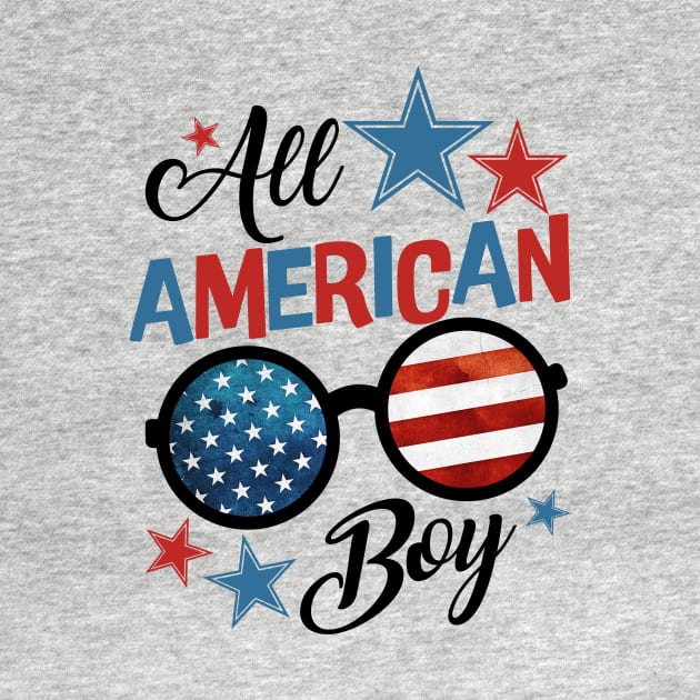 All American Boy Patriotic US Flag July 4th by suttonouz9